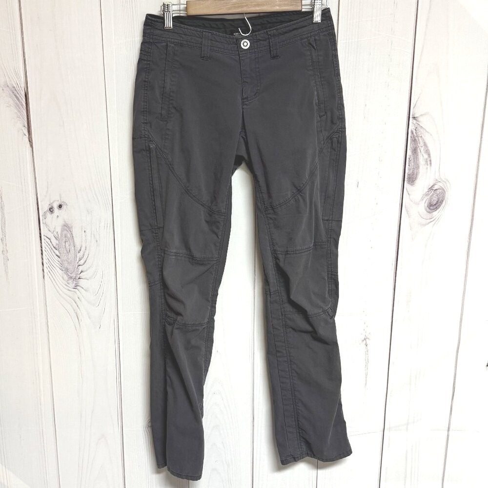 KÜHL Womens Spire Roll-Up Pants 4 Regular Carbon Gray Hiking Travel GUC